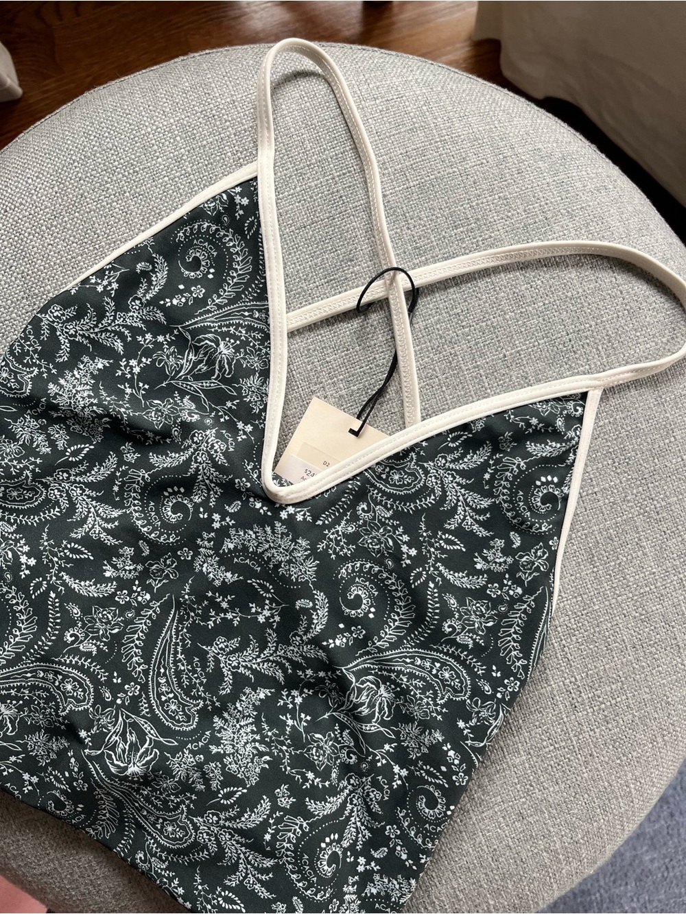 NWT Acacia Ivy piped one piece Sz small